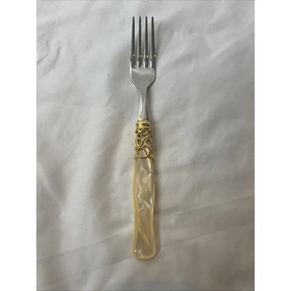 Bugatti Italy Melodic Gold Ring‎ 2 Pc Fork Set Stainless Steel 18/10